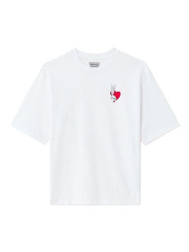 Бяла тениска Celio Looney Tunes