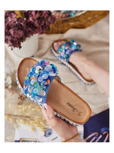 Дамски джапанки с кристали