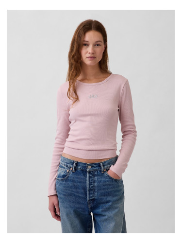 Тениска с оребрено лого на GAP