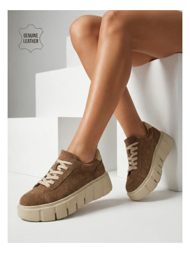 Дамски каубойски ботуши от еко велур SpireHush