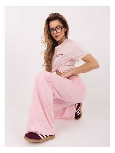 Розови панталони с джобове