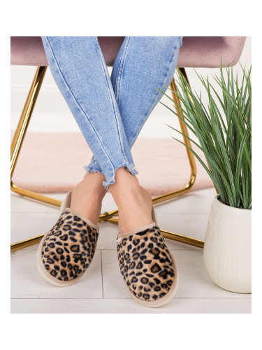 Дамски чехли Natural Style NS-070 Бежово-Лий