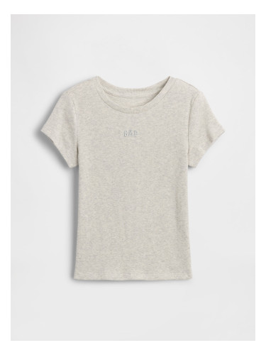 Тениска с оребрено лого на GAP за момичета
