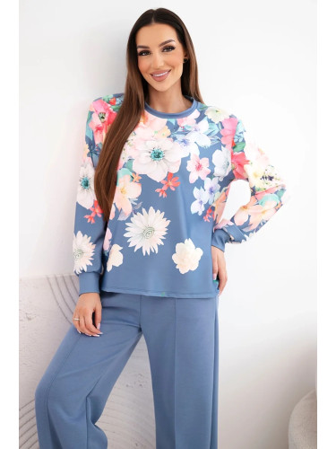 Дамски комплект Kesi с флорален мотив