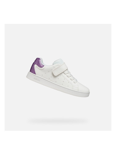 Бели кецове за момичета Geox Eclyper