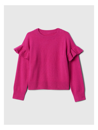 Детски пуловер GAP с волани CashSoft