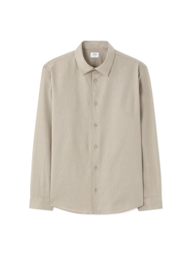 Бежова мъжка риза Celio