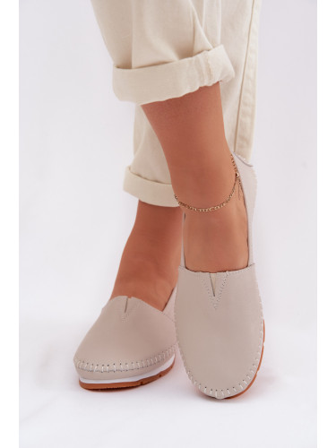 Дамски кожени мокасини S. BARSKI