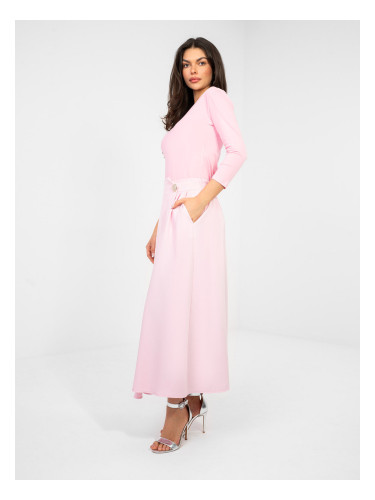 Розова пола с А-силует