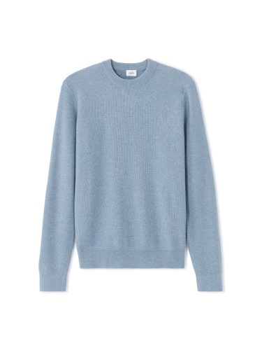 Син пуловер с кръгло деколте Celio