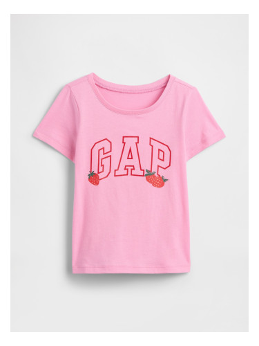 Детска тениска GAP с лого - за момичета