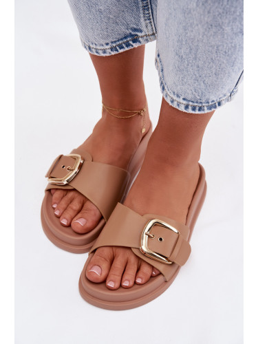 Дамски бежови джапанки Rosivana