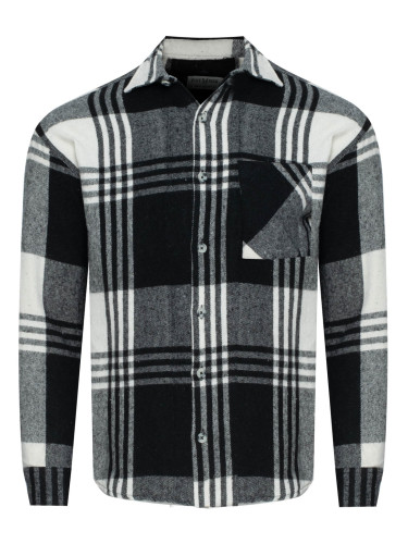 Крем и черен кариран елек PLUS POSH