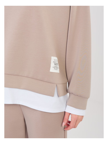 Дамски комплект в тъмнобежово