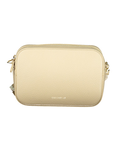 Дамска чанта за рамо Coccinelle в бежов цвят