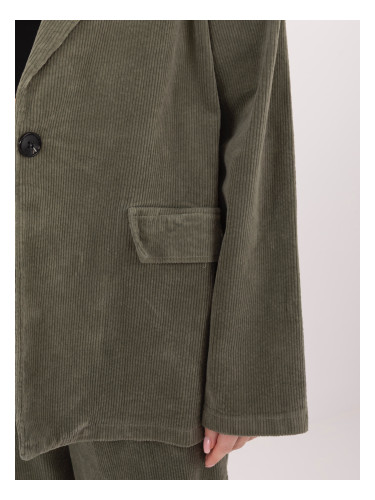 Кадифено яке в цвят каки