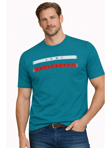 Син суитшърт пуловер 3033