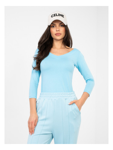 Пастелно синя блуза RUE PARIS