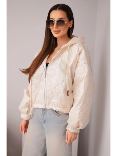 Дамско ватирано яке с качулка