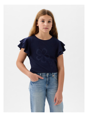 Детска тениска с волани GAP