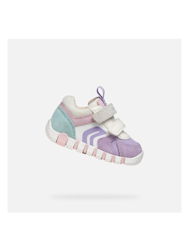 Лилави момичешки маратонки за първи стъпки Geox Iupidoo