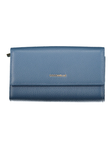 Дамски син портфейл Coccinelle