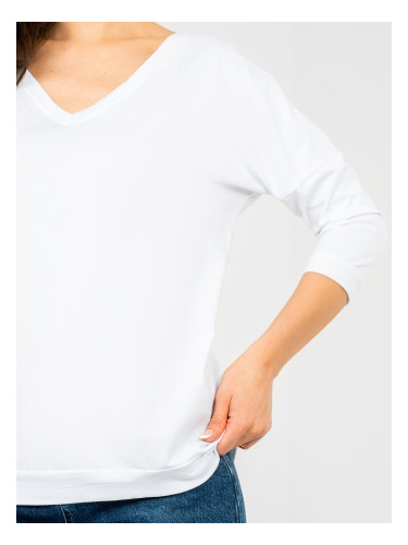 Бяла дамска блуза