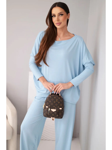 Дамски комплект от вискоза Kesi Włoski, син