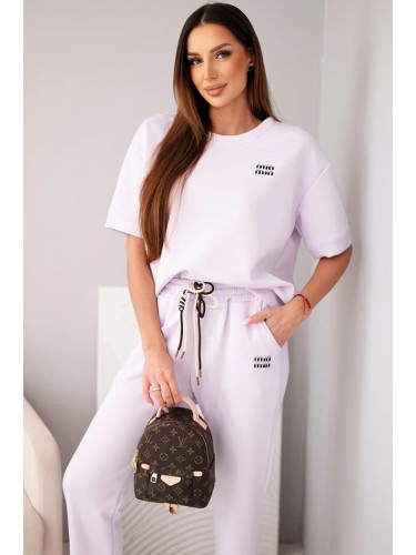 Дамски комплект Kesi Włoski, изработен от вискоза с цвят на масло