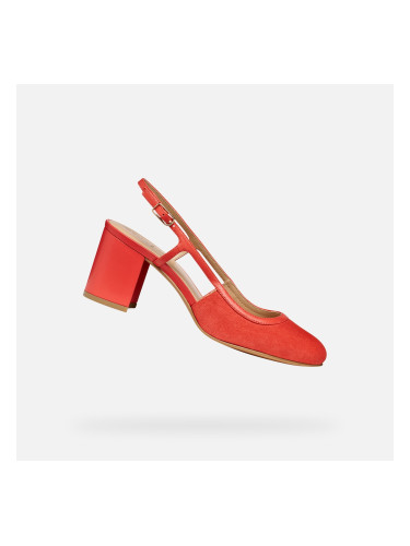 Червени дамски обувки Geox Virnilisa 65