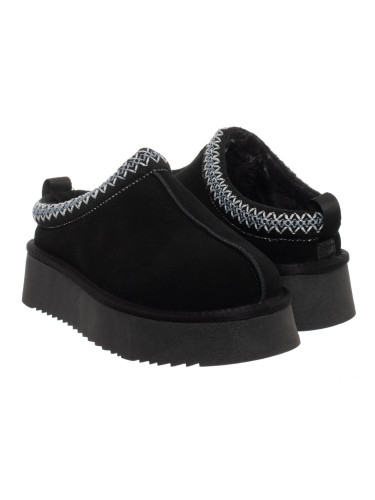 Черни кожени чехли SOLO SOPRANI COUTURE