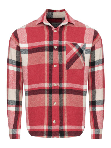 PLUS POSH червена тениска с кариран десен