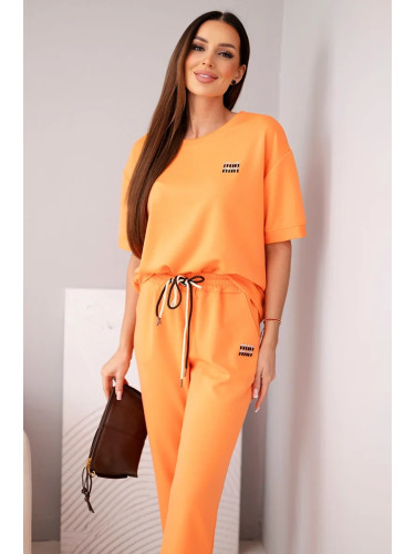 Дамски вискозен комплект Kesi с къс ръкав и панталон
