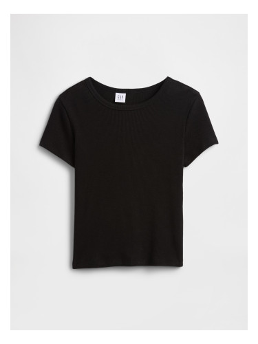 Детска оребрена тениска GAP за момичета