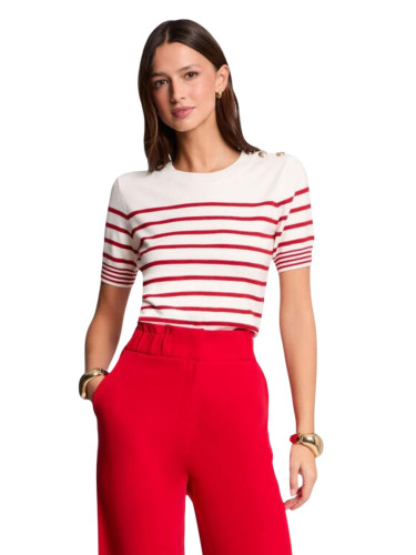 Дамска раирана тениска Morgan De Toi