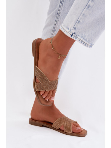 Дамски златни чехли Boto Zinnia