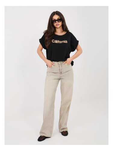 Черна асиметрична блуза Калифорния