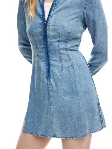 Дънкова рокля-риза Desigual