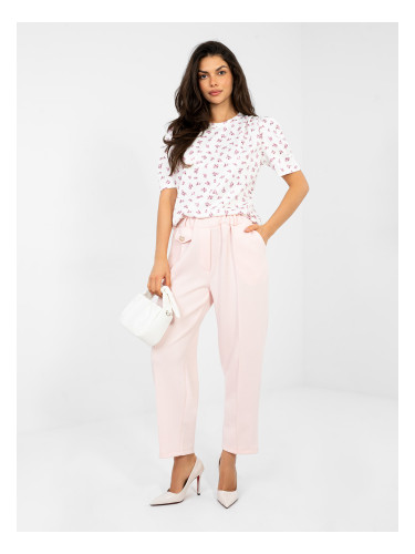 Блуза с къс ръкав с шарки