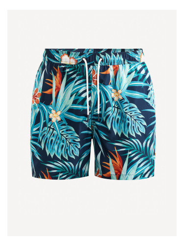 Blue men's swimsuit Celio Ginortrop