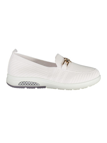 Класически дамски обувки на висок ток, бели