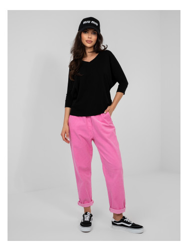 Черна ежедневна базова блуза