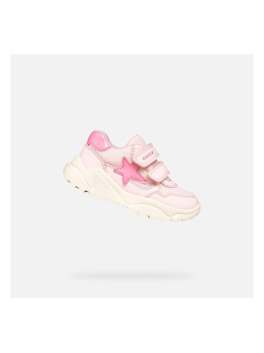 Светлорозови момичешки маратонки Geox Ciufciuf