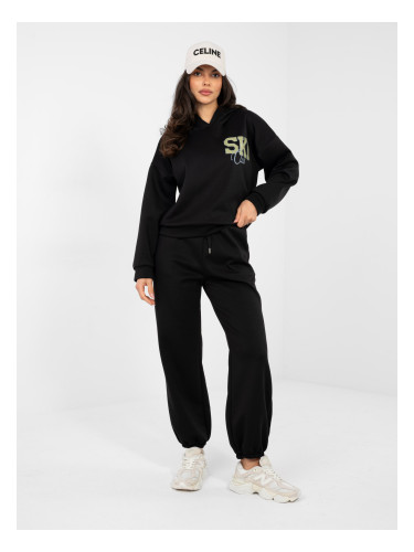 Комплект от черен трикотаж RUE PARIS