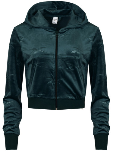 Велурен суитшърт с цип REEBOK