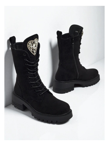 Дамски обувки с връзки до глезена Emelune