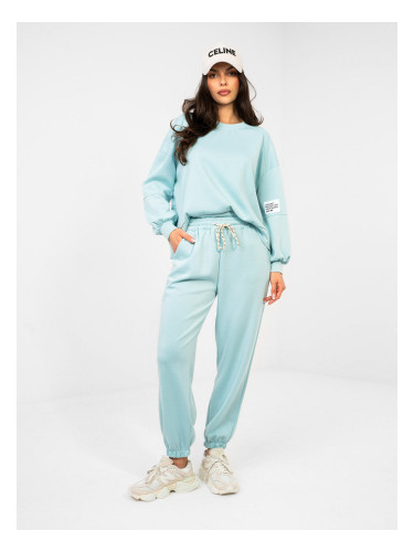 Комплект от две части в цвят мента с кръпка