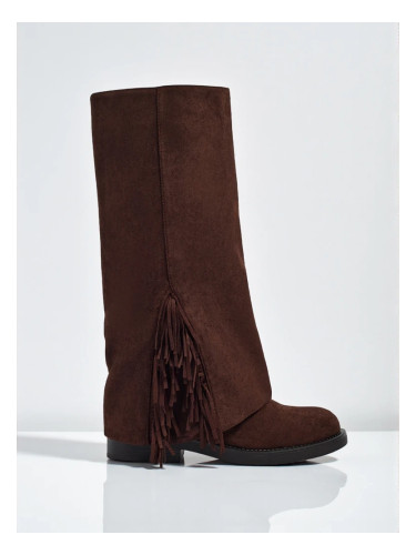 Дамски ботуши от ековелур