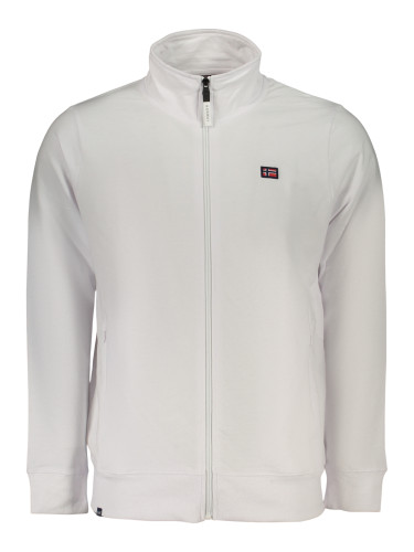 Бял мъжки суитшърт с цип НОРВЕГИЯ 1963