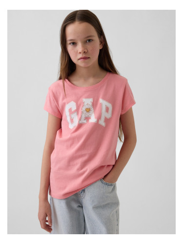 Детска тениска с лого на GAP - за момичета